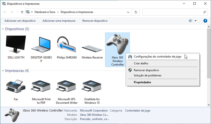 Como testar e configurar controles USB para jogos no PC Windows 10