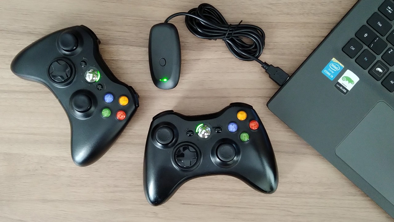 Controle Sem Fio Xbox 360 Compatível Com Computador Notebook